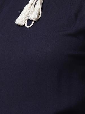 fringed lace detail top - 15615449 - Standard Image - 5