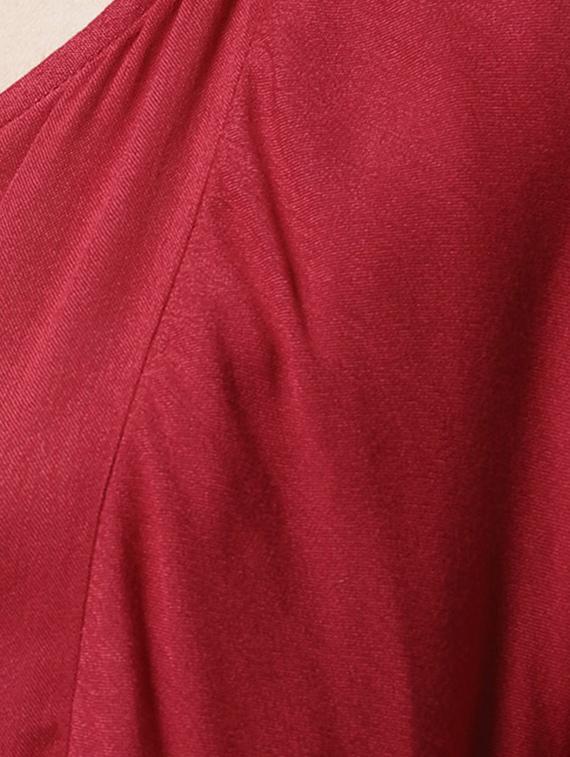 pom pom detail choker neck top - 15615450 - Zoom Image - 5