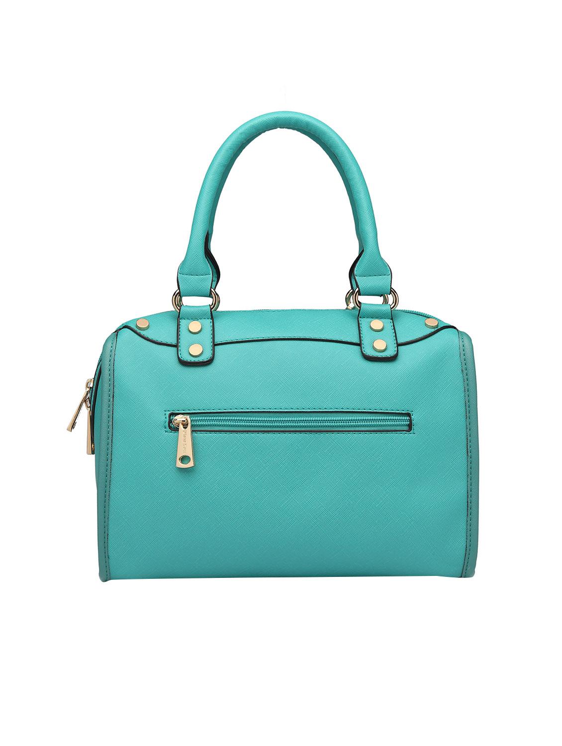 blue leatherette (pu) regular handbag - 15615500 - Zoom Image - 2