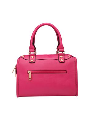 pink leatherette (pu) regular handbag - 15615501 - Standard Image - 2