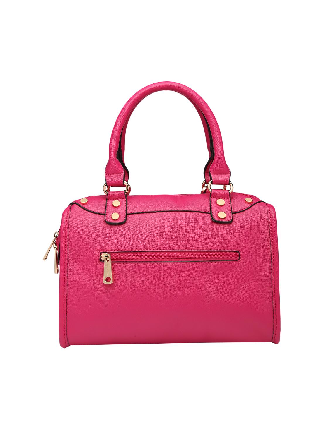 pink leatherette (pu) regular handbag - 15615501 - Zoom Image - 2