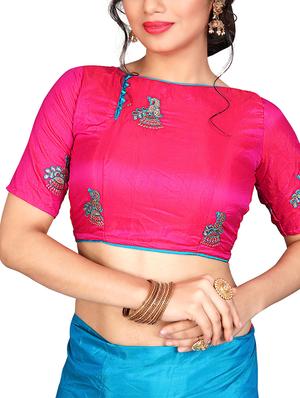 conversational embroidered saree with blouse - 15615583 - Standard Image - 2