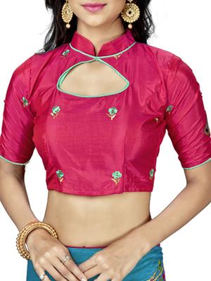 conversational blue embroidered saree with blouse - 15615601 - Standard Image - 2