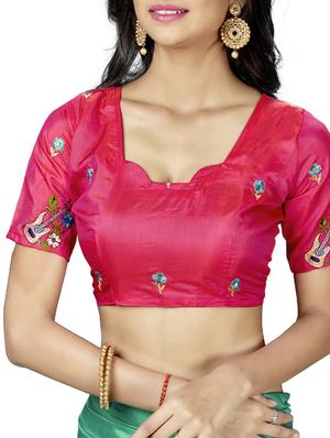 conversational turquoise embroidered saree with blouse - 15615605 - Standard Image - 2