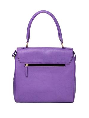 purple leatherette (pu) regular handbag - 15615650 - Standard Image - 2