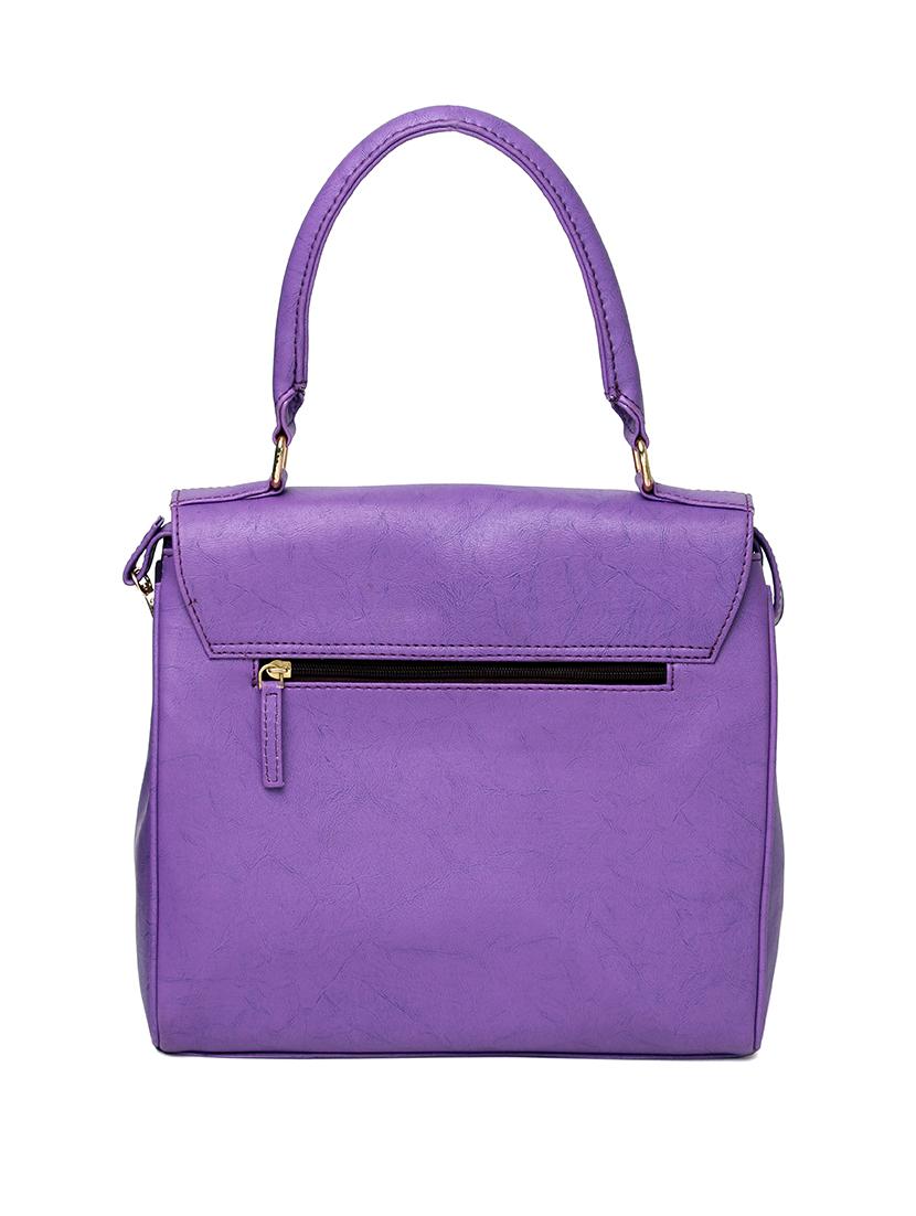 purple leatherette (pu) regular handbag - 15615650 - Zoom Image - 2