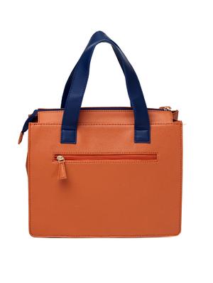 orange leatherette (pu) regular handbag - 15615685 - Standard Image - 2