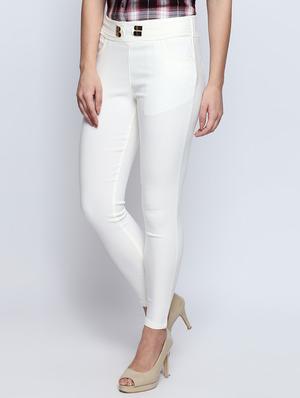 solid ankle length high rise jegging - 15615688 - Standard Image - 2