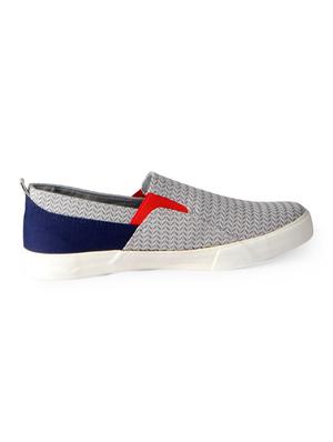 grey Fabric casual slip ons - 15615691 - Standard Image - 2