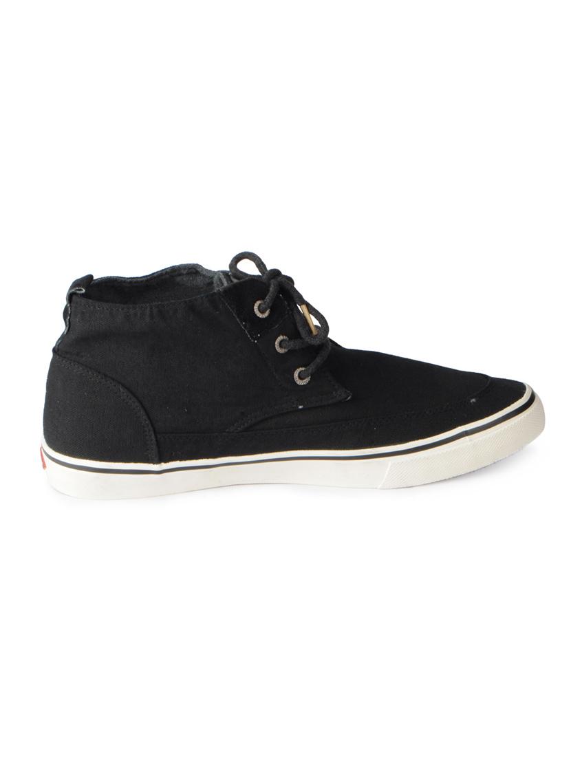 black Canvas lace up sneakers - 15615692 - Zoom Image - 2