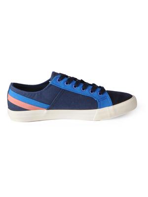 blue Canvas lace up sneakers - 15615693 - Standard Image - 2