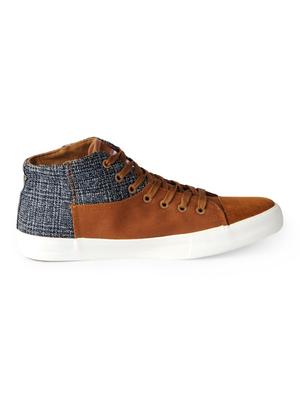 brown Canvas lace up sneakers - 15615696 - Standard Image - 2