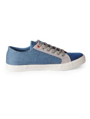 blue Fabric lace up sneakers - 15615700 - Standard Image - 2