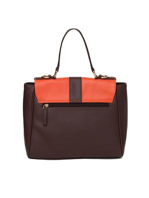 brown leatherette (pu) regular sling bag - 15615742 - Standard Image - 2