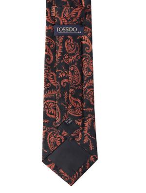 black micro fiber tie with cufflinks and pocketsquare - 15615769 - Standard Image - 2