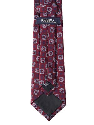 maroon micro fiber tie with pocket square and cufflinks - 15616050 - Standard Image - 2