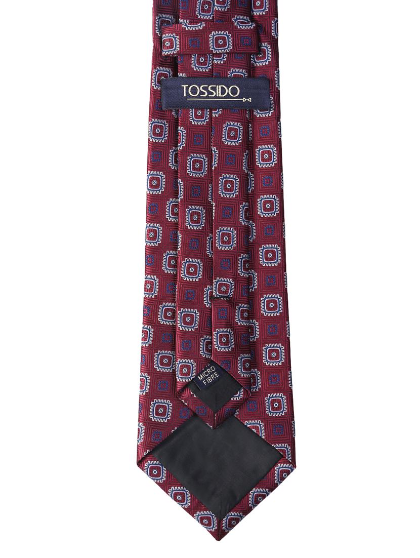 maroon micro fiber tie with pocket square and cufflinks - 15616050 - Zoom Image - 2