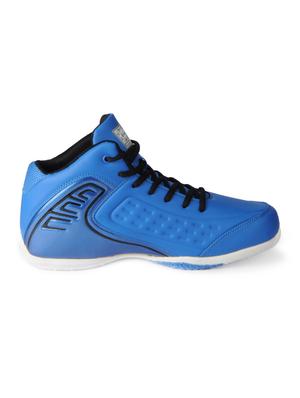 blue leatherette lace up sport shoes - 15616062 - Standard Image - 2