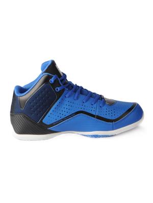 blue leatherette lace up sport shoes - 15616065 - Standard Image - 2