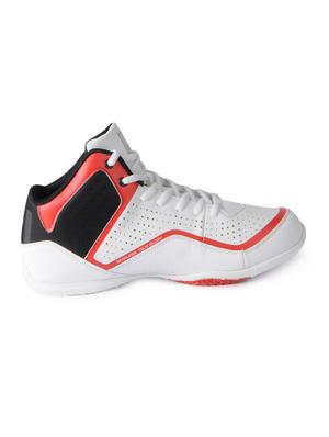 white leatherette lace up sport shoes - 15616066 - Standard Image - 2