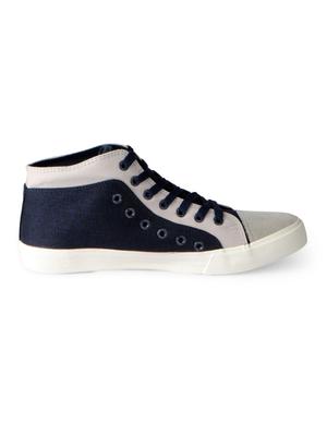 blue Canvas lace up sneakers - 15616077 - Standard Image - 2