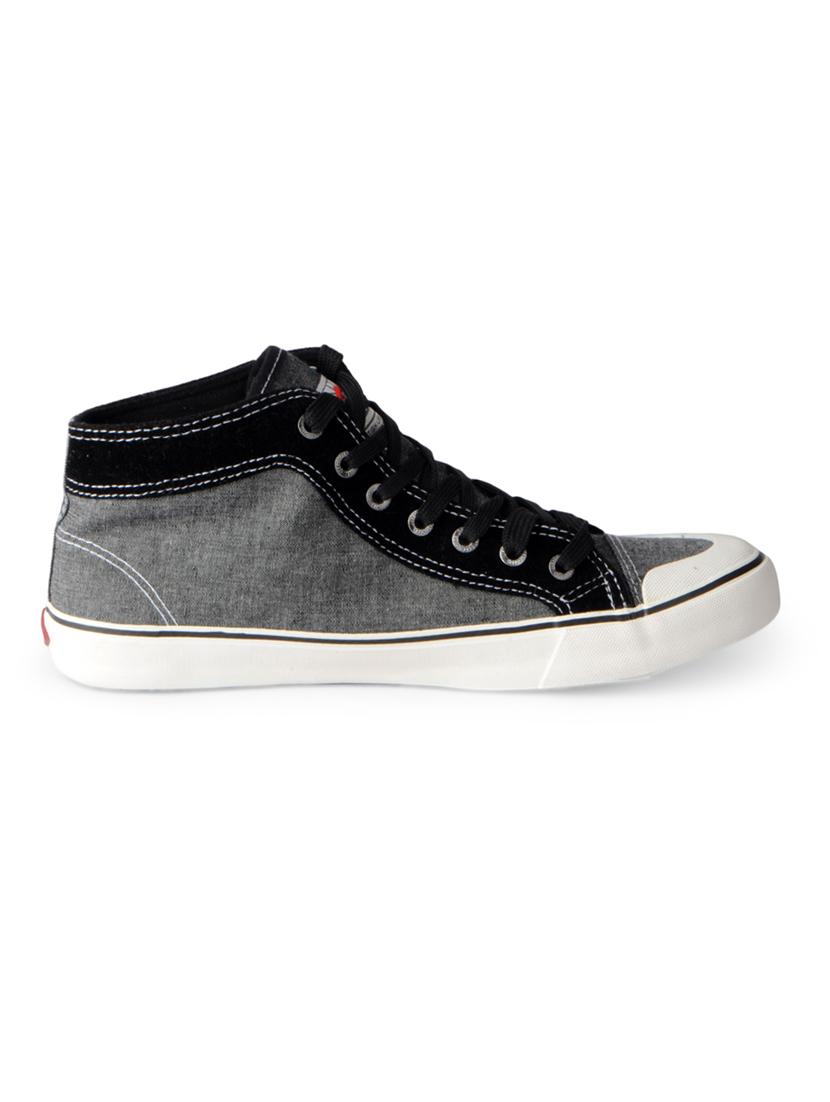 grey Canvas lace up sneakers - 15616080 - Zoom Image - 2
