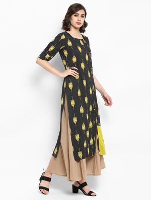 kaantha work kurta with palazzo set - 15616102 - Standard Image - 2