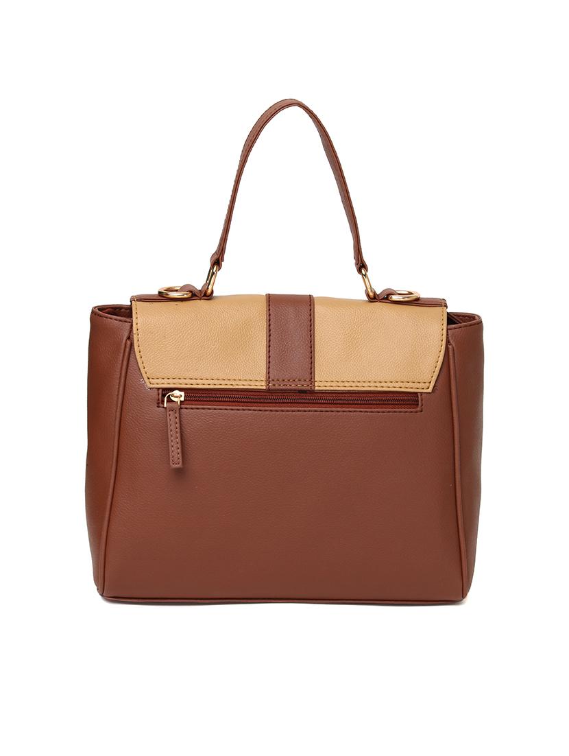 brown leatherette (pu) regular sling bag - 15616178 - Zoom Image - 2