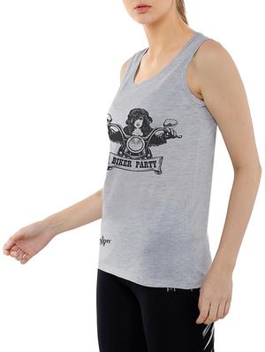 graphic print tank tee - 15616344 - Standard Image - 2