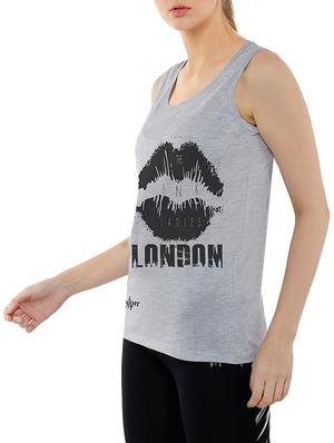 graphic print tank tee - 15616345 - Standard Image - 2