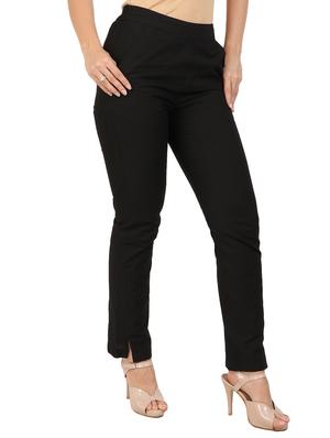 high waist flat front trouser - 15616427 - Standard Image - 2