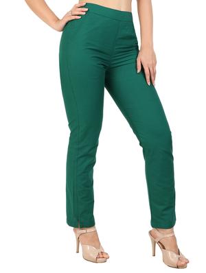 high waist flat front trouser - 15616429 - Standard Image - 2