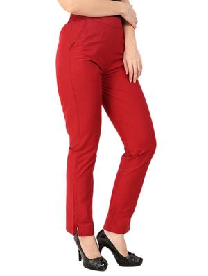 high waist flat front trouser - 15616434 - Standard Image - 2