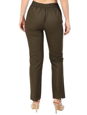 high waist flat front trouser - 15616435 - Standard Image - 2