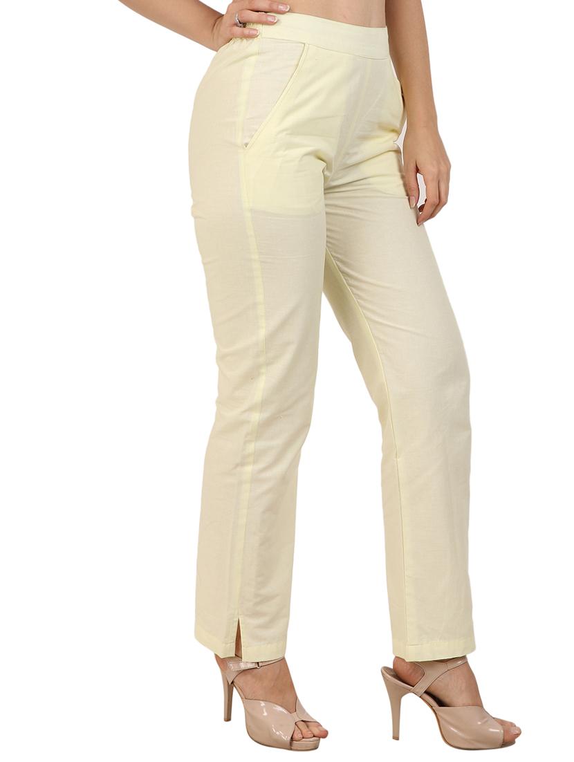 high waist flat front trouser - 15616437 - Zoom Image - 2