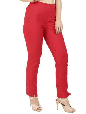 high waist flat front trouser - 15616440 - Standard Image - 2
