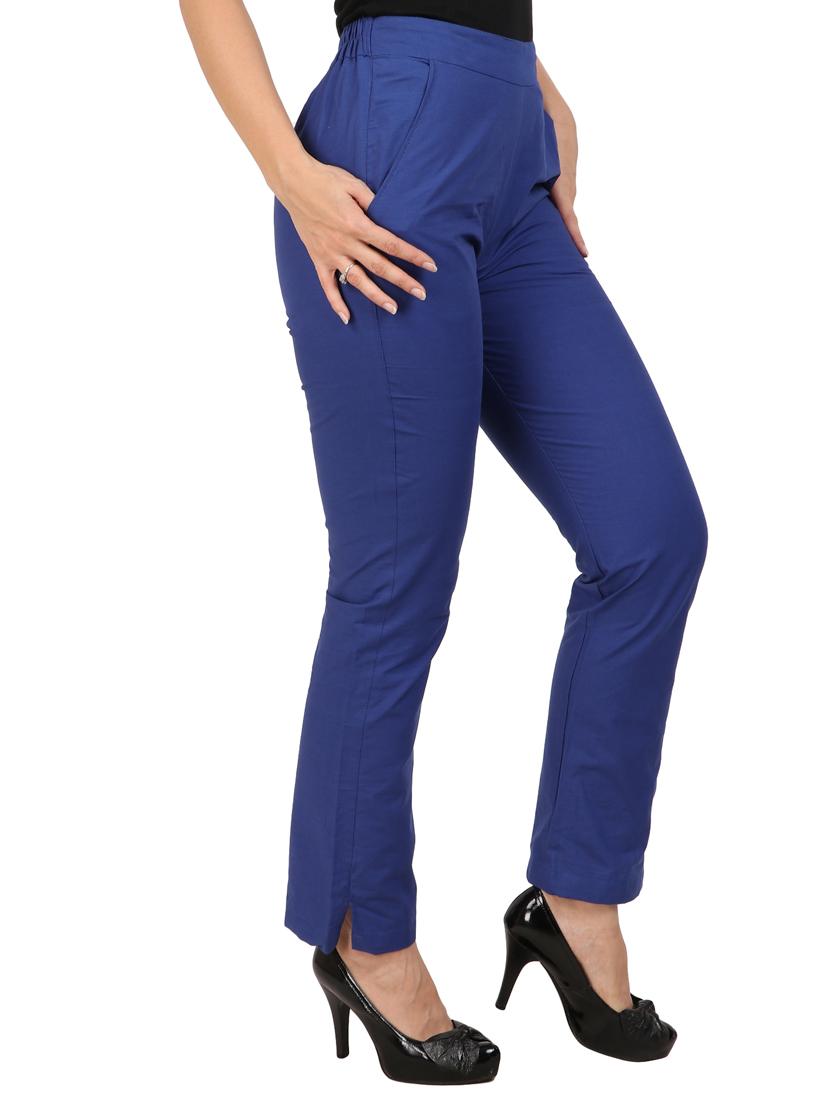 high waist flat front trouser - 15616441 - Zoom Image - 2