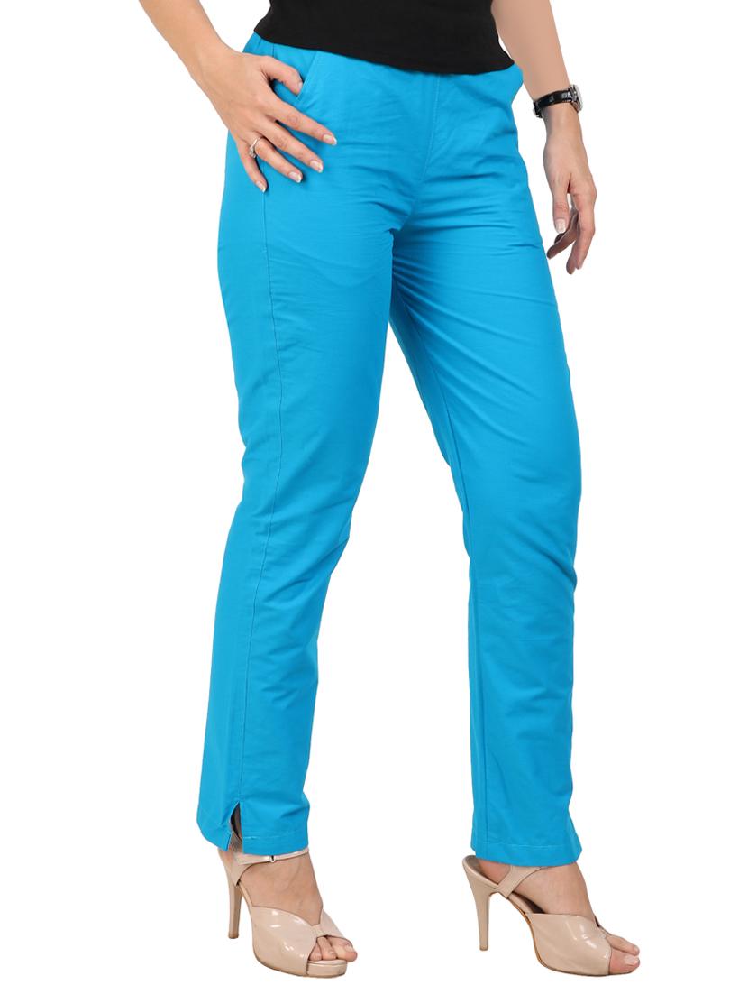 high waist flat front trouser - 15616442 - Zoom Image - 2