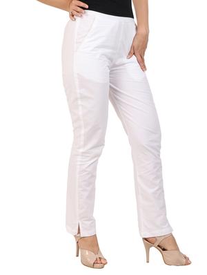 mid waist flat front trouser - 15616445 - Standard Image - 2