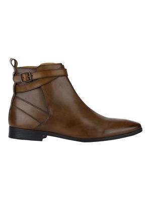 tan leather slip on boots - 15616454 - Standard Image - 2