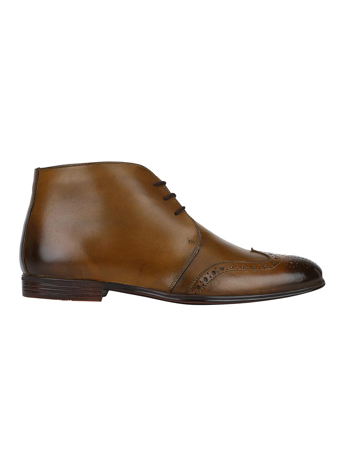 tan Leather low ankle boots - 15616467 - Zoom Image - 2