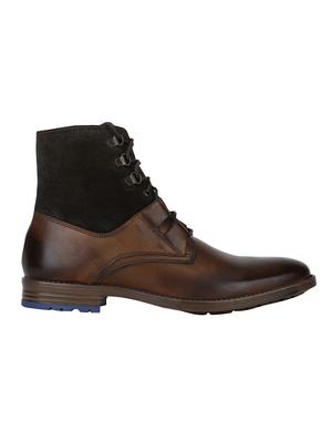 brown Leather high ankle boots - 15616468 - Standard Image - 2
