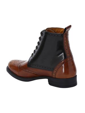 tan Patent Leather high ankle boots - 15616470 - Standard Image - 2