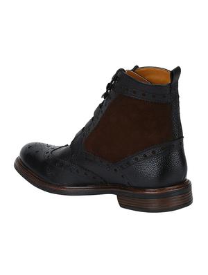 black Leather high ankle boots - 15616477 - Standard Image - 2