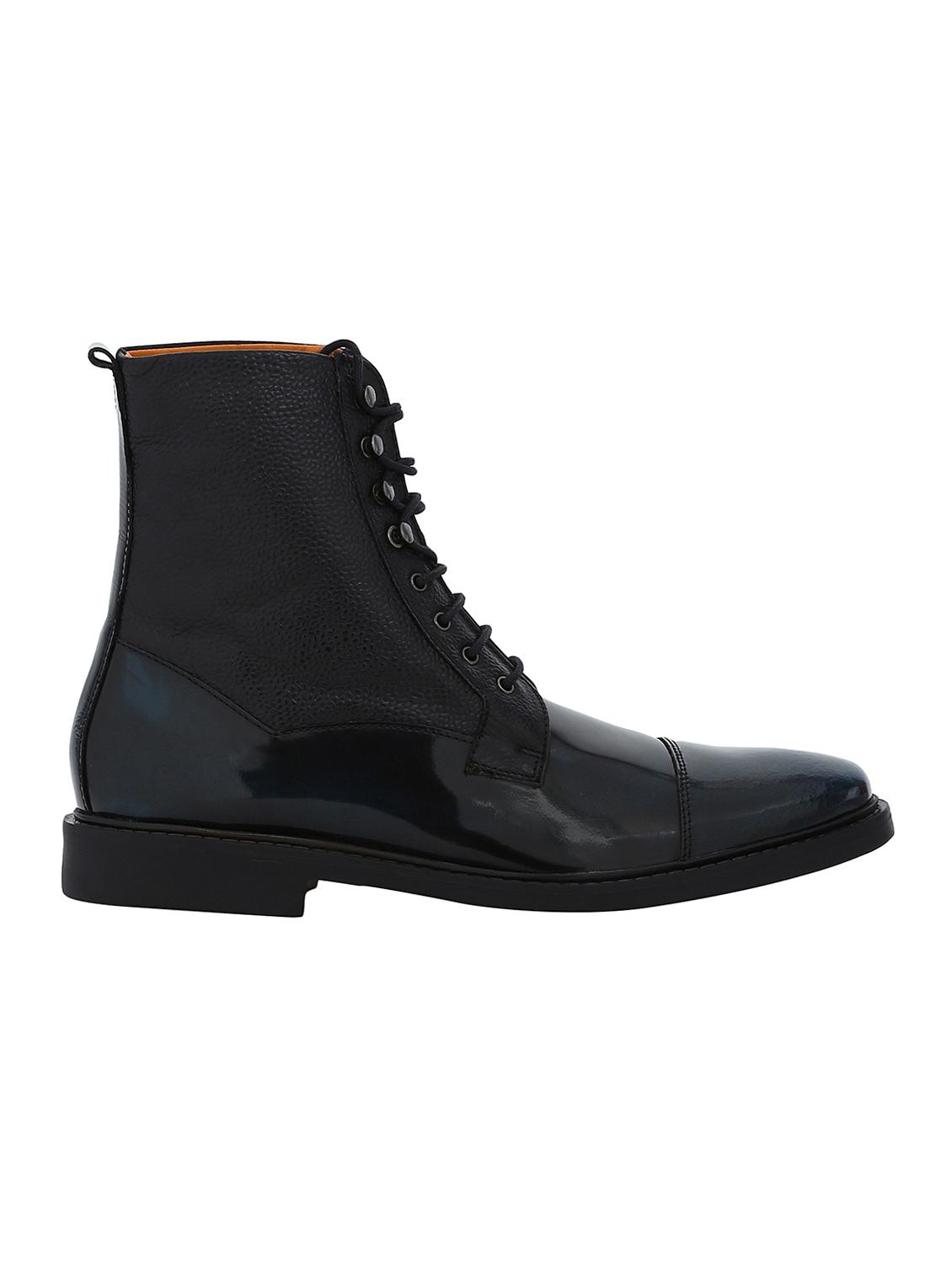 black Leather high ankle boots - 15616480 - Zoom Image - 2