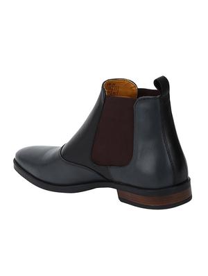 black Leather slip on boots - 15616485 - Standard Image - 2