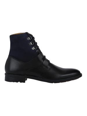 black Leather high ankle boots - 15616491 - Standard Image - 2