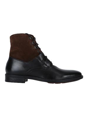 black Leather high ankle boots - 15616492 - Standard Image - 2
