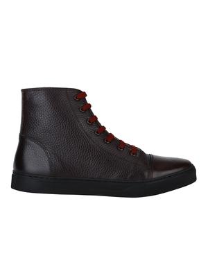 brown Leather lace up sneakers - 15616497 - Standard Image - 2