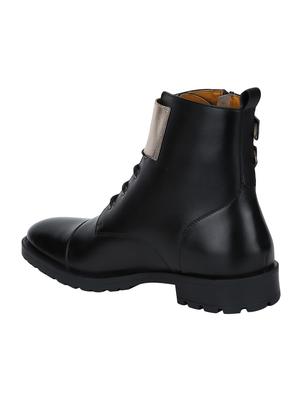 black Leather high ankle boots - 15616498 - Standard Image - 2